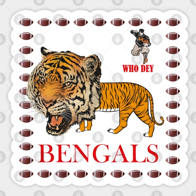 Bengals Sticker by Qutaibi